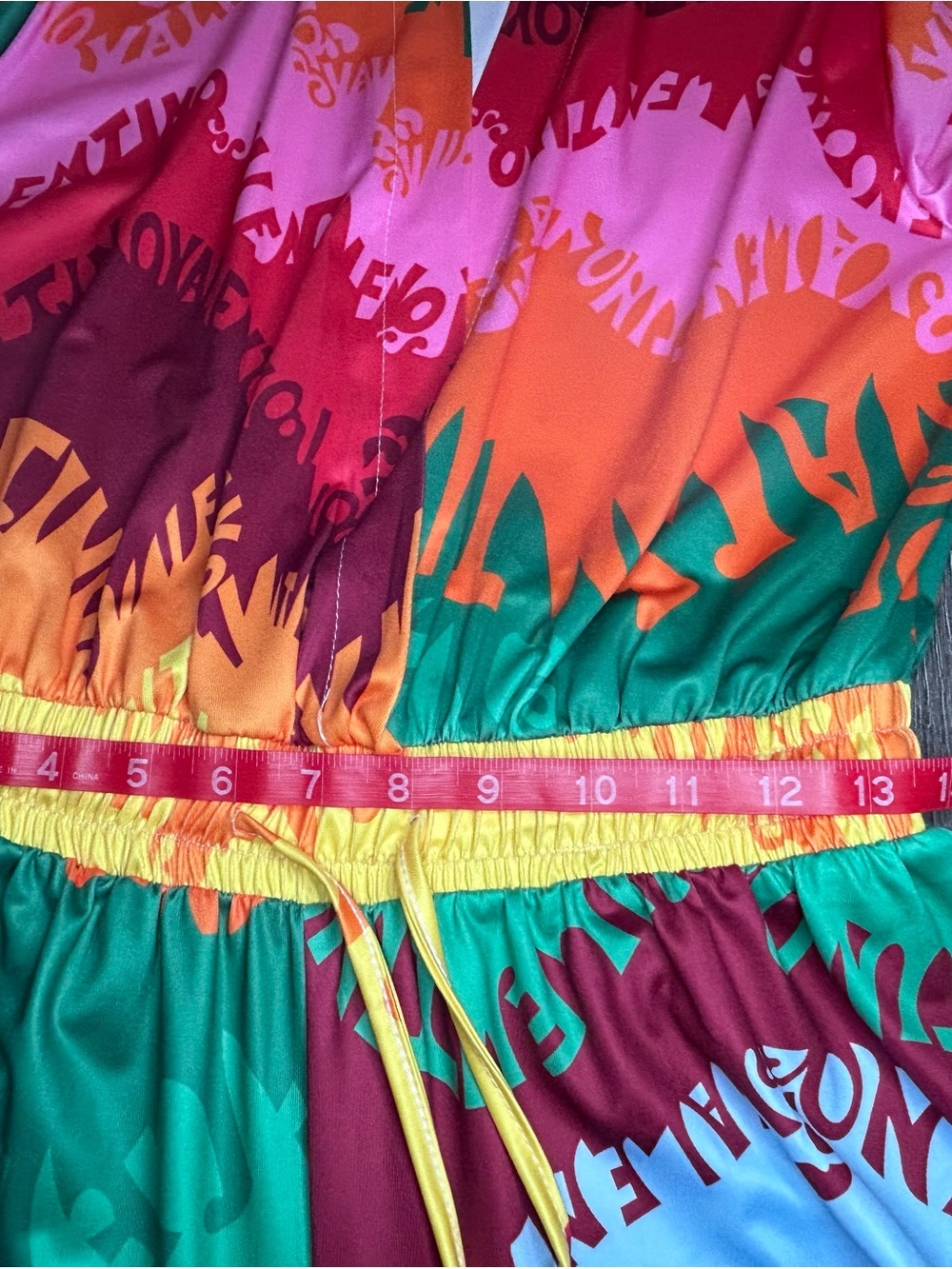 NWOT Tropical Resort Palazzo Jumpsuit Colorful Cruise Vacation Statement Outfit - Picture 9 of 16